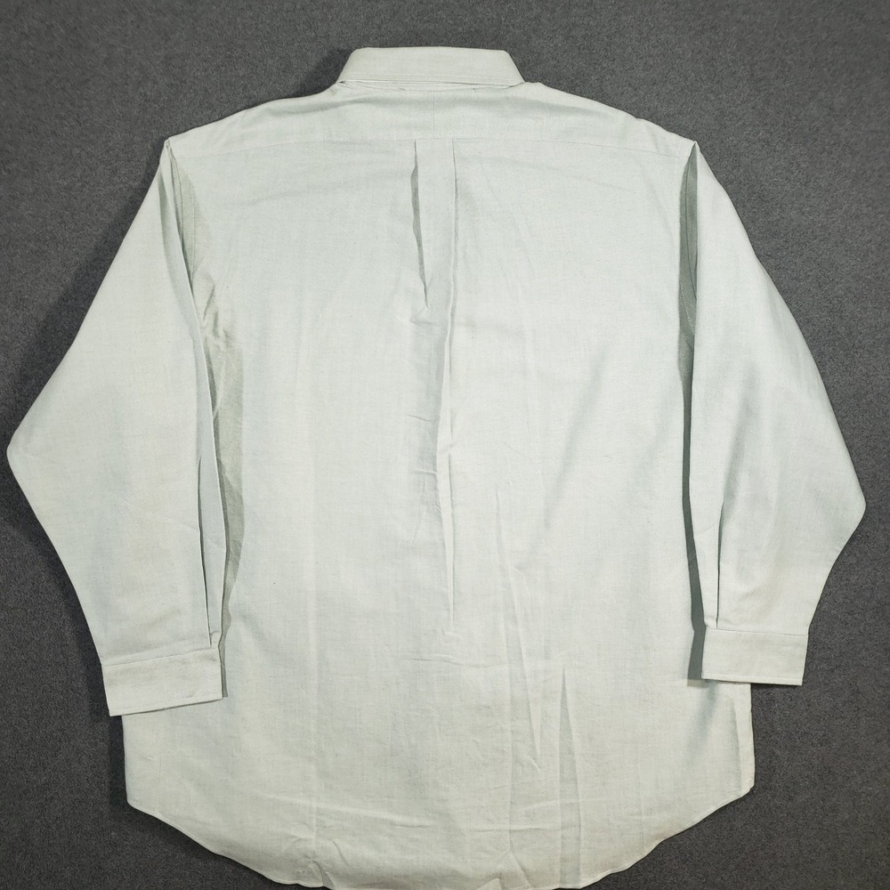 Polo Ralph Lauren NOS Vintage Yarmouth Shirt 17.5 - 34 Green Jacquard Cotton - Picture 4 of 9